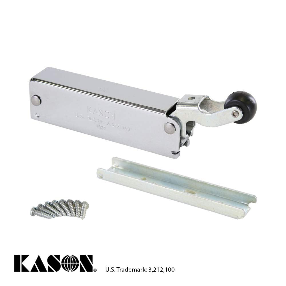 Kason 1094 SureClose extra-wide hook supports smooth roller pickup and stable alignment.