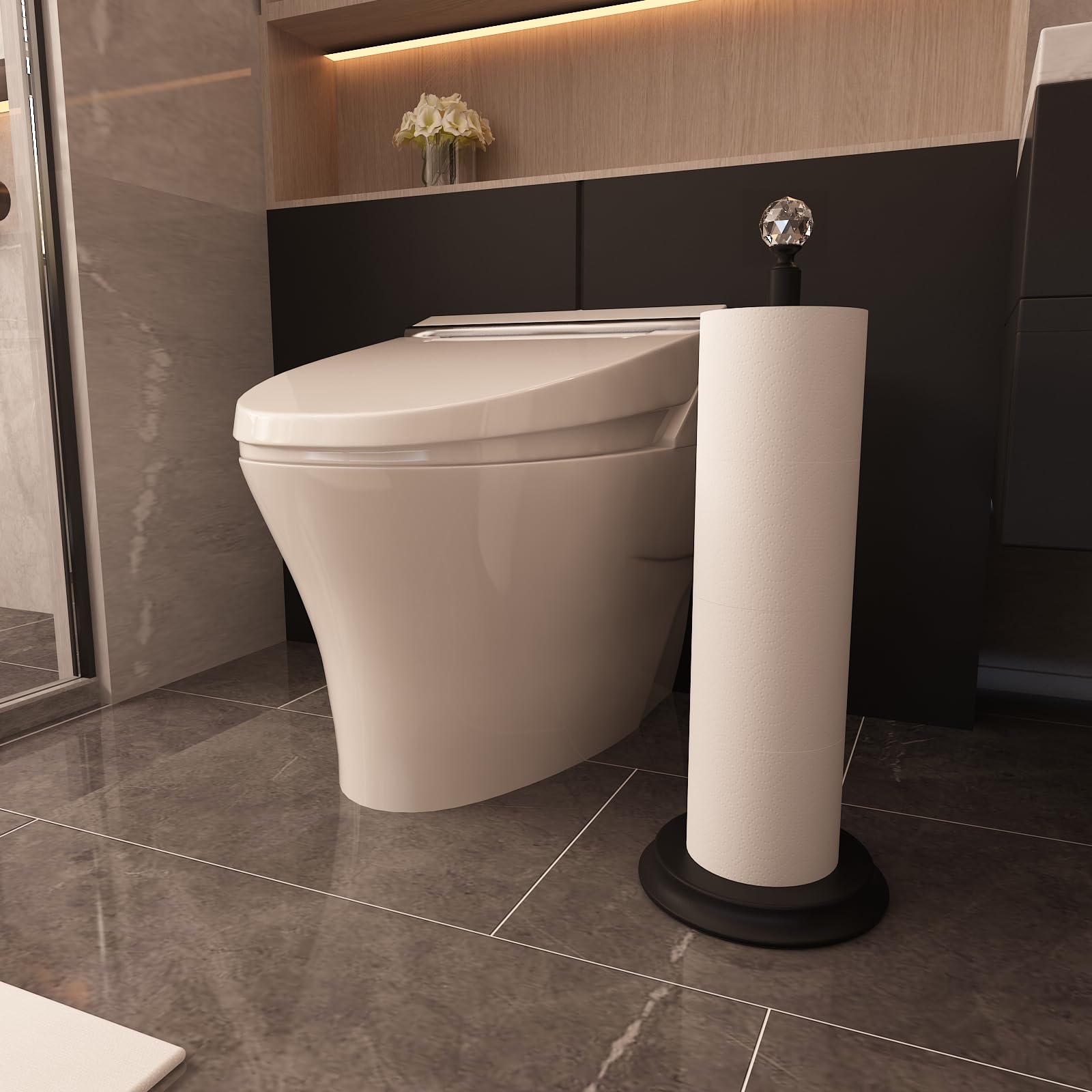 Kasunto diamond-top design adds elegance to your bathroom setup.