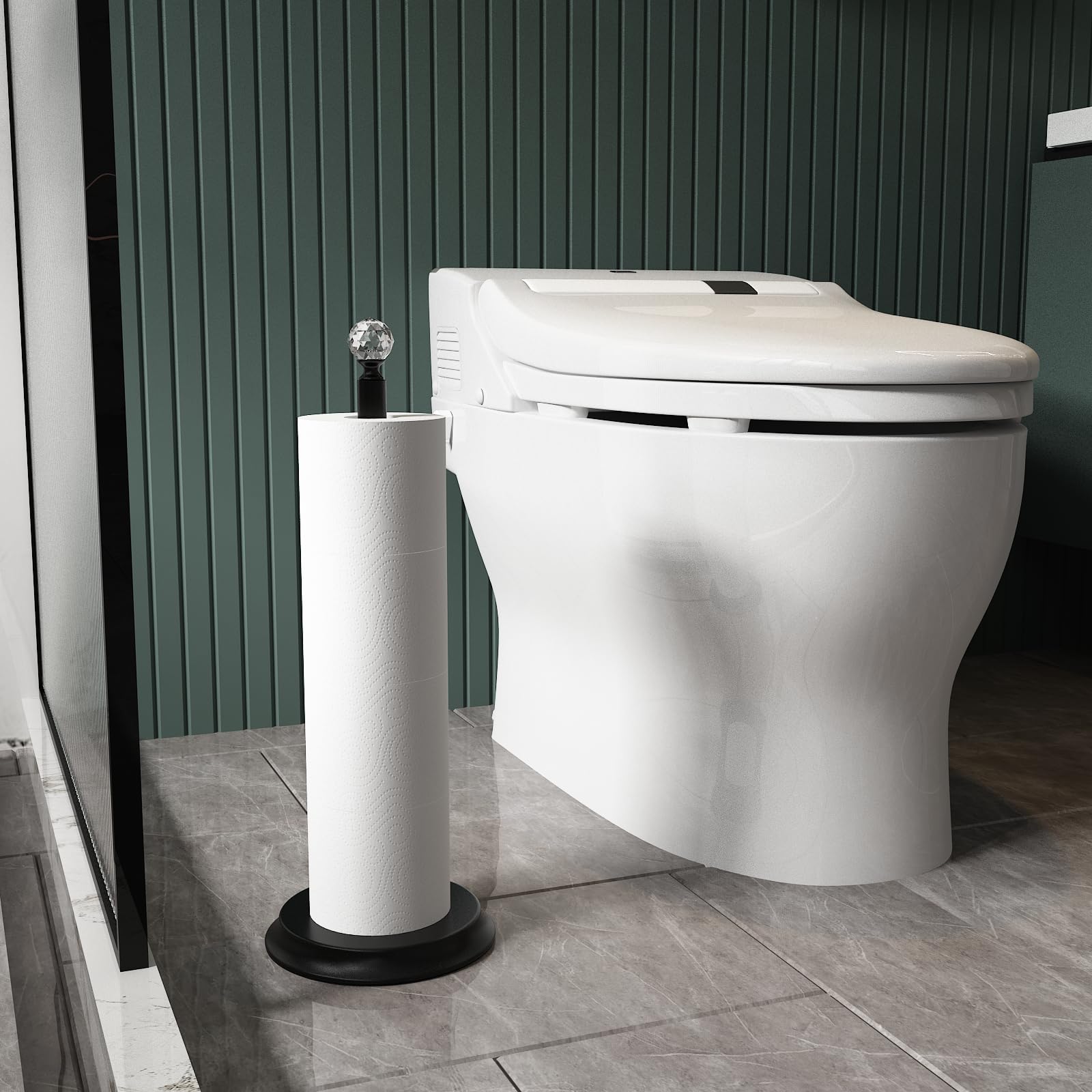 Kasunto easy installation requires no tools for quick setup by the toilet.