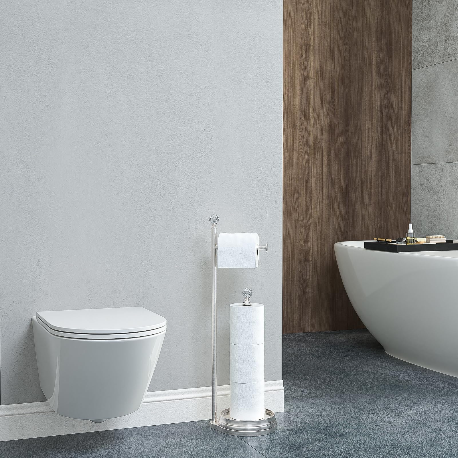 Elegant design enhances bathrooms, restrooms, or garages with a refined touch.