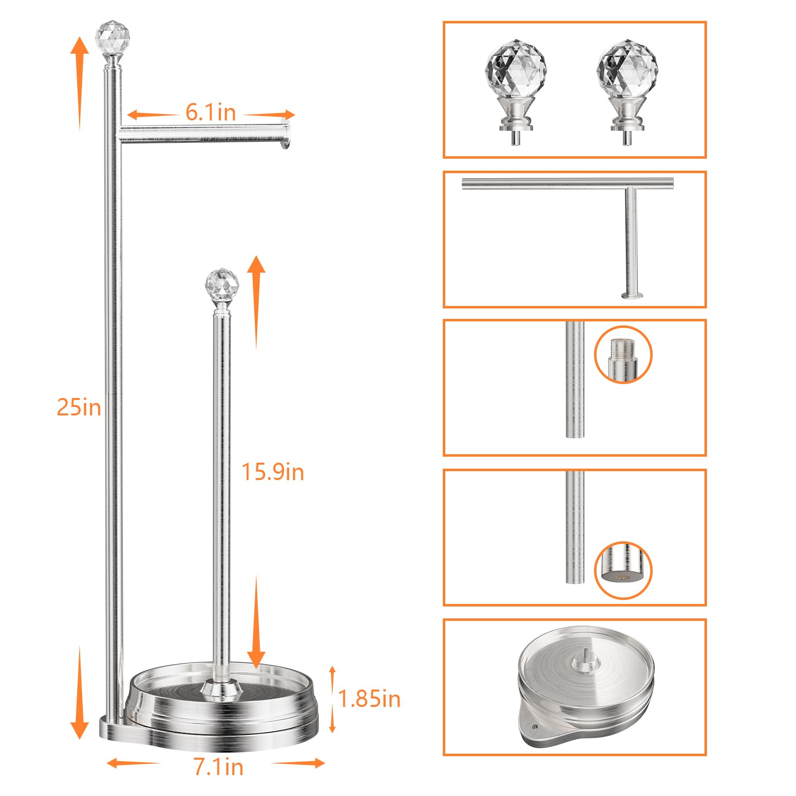Stable circular base ensures steady paper access without tipping.