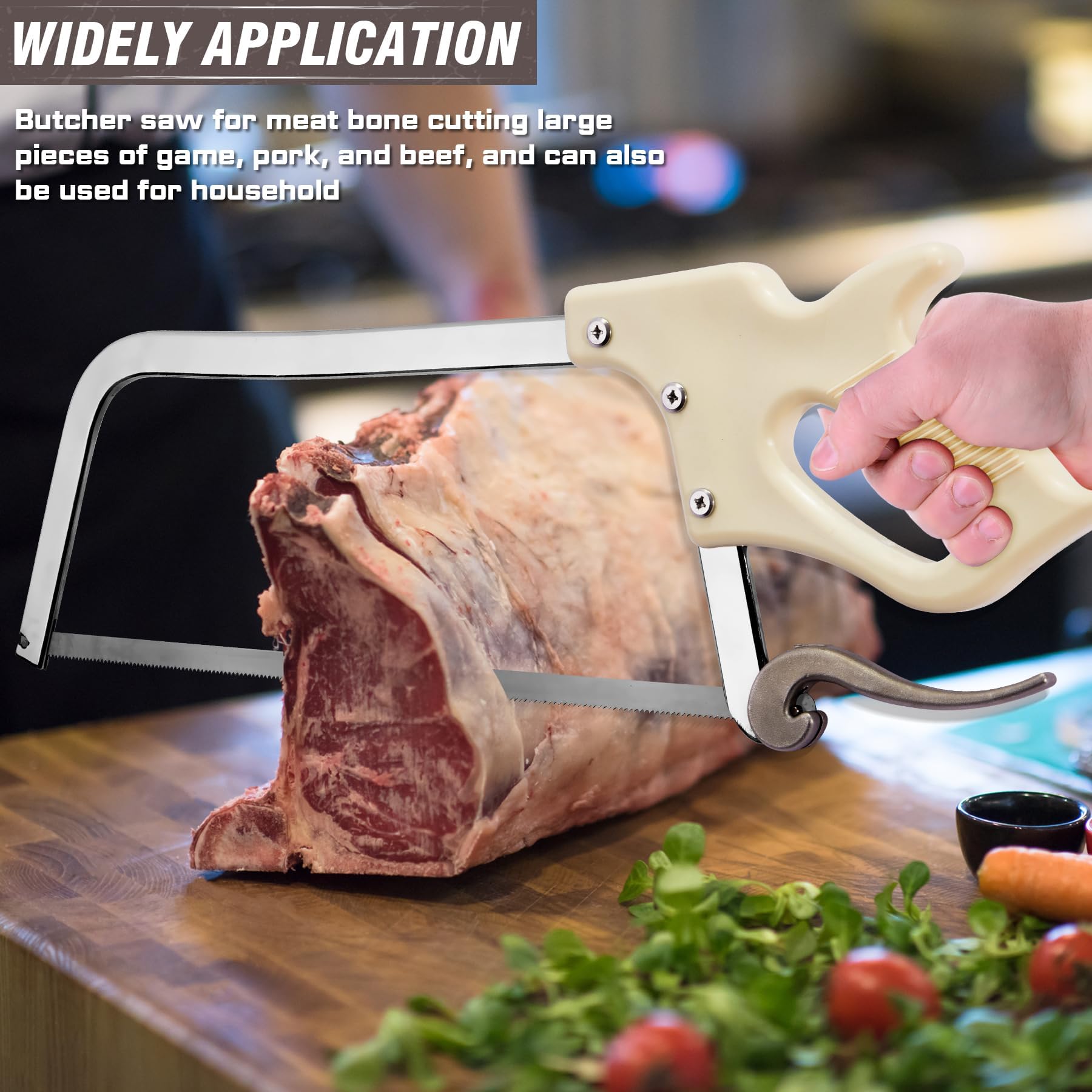 KATA bone saw in action during meat processing tasks