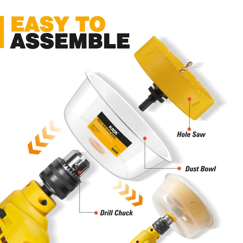 KATA hex key wrench aids quick setup.