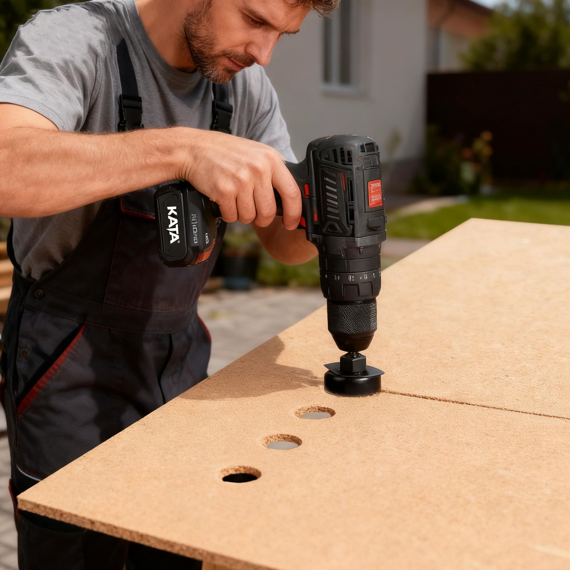 KATA hole saw handles softwood and plywood with sharp, clean edges
