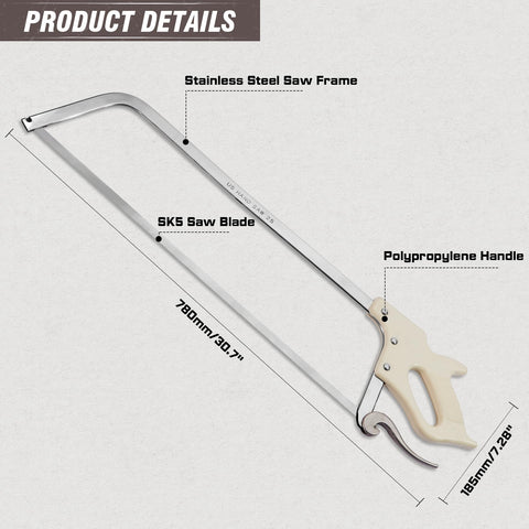 KATA meat saw ergonomic handle designed for comfortable long use
