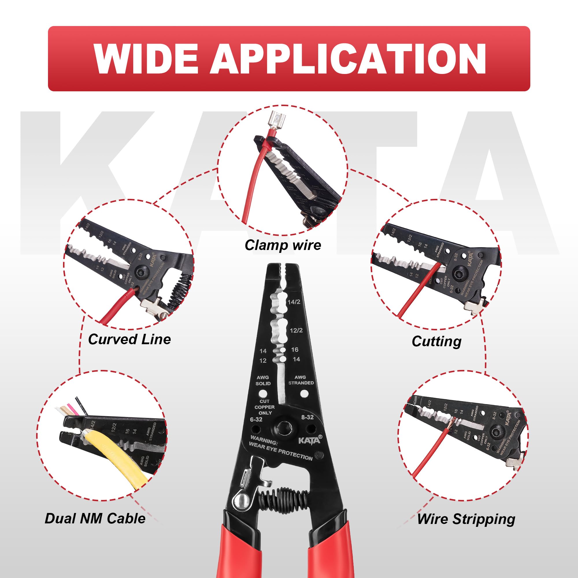 KATA multi-function plier for cutting and crimping tasks