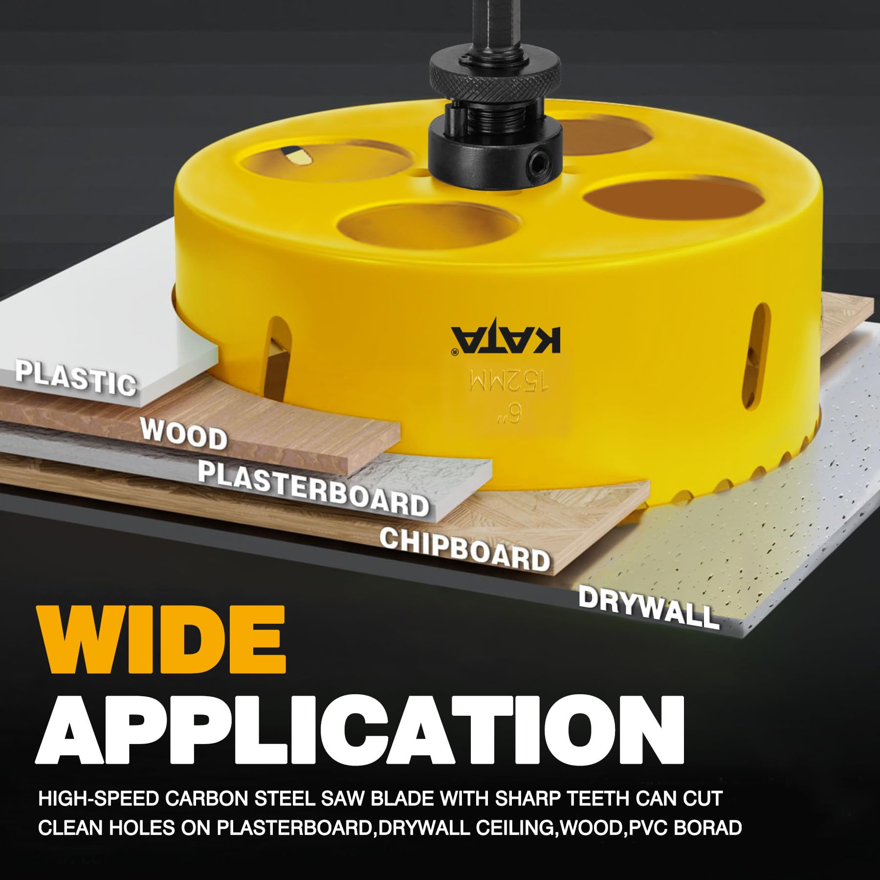 KATA replacement drill bit included for extended use.