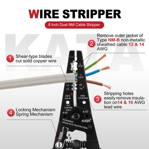 KATA 14-16 AWG stranded stripping for flexible cables