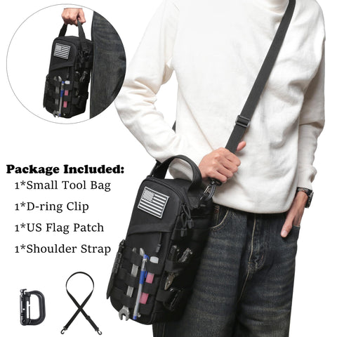 Katadem compact portable tool bag close-up highlighting compact design.