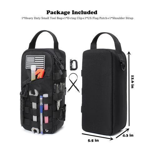 Katadem MOLLE design panel enabling modular gear organization.