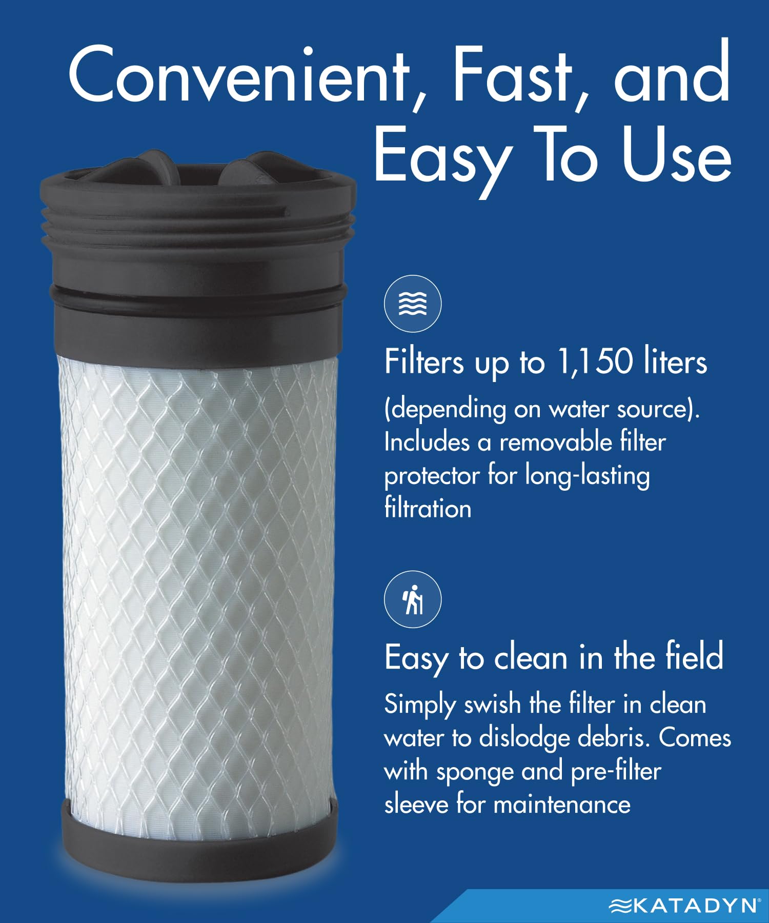 Base Camp microfilter core compatibility with Katadyn systems demonstrated outdoors.