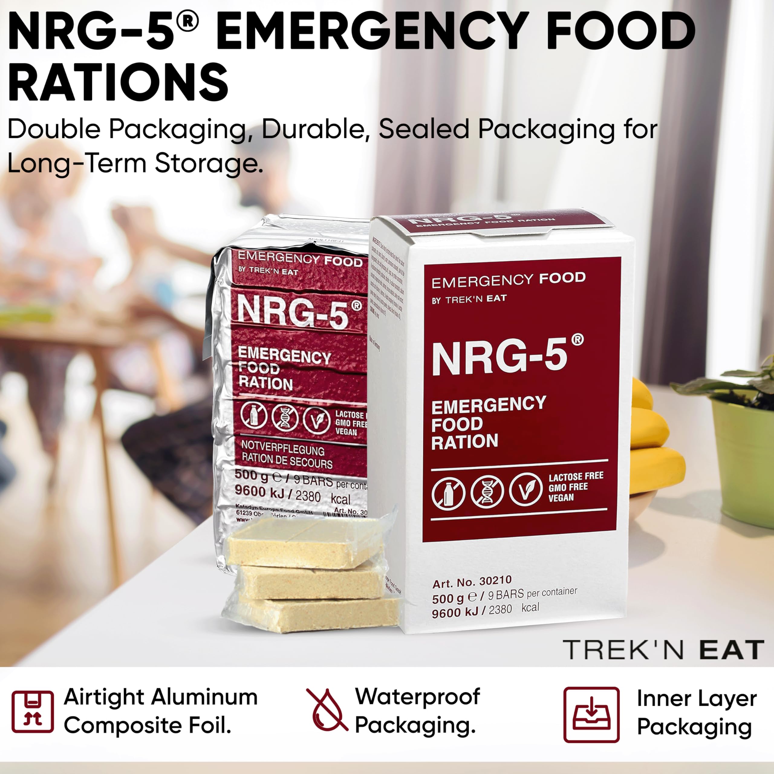 NRG-5 waterproof packaging ready for outdoor use.