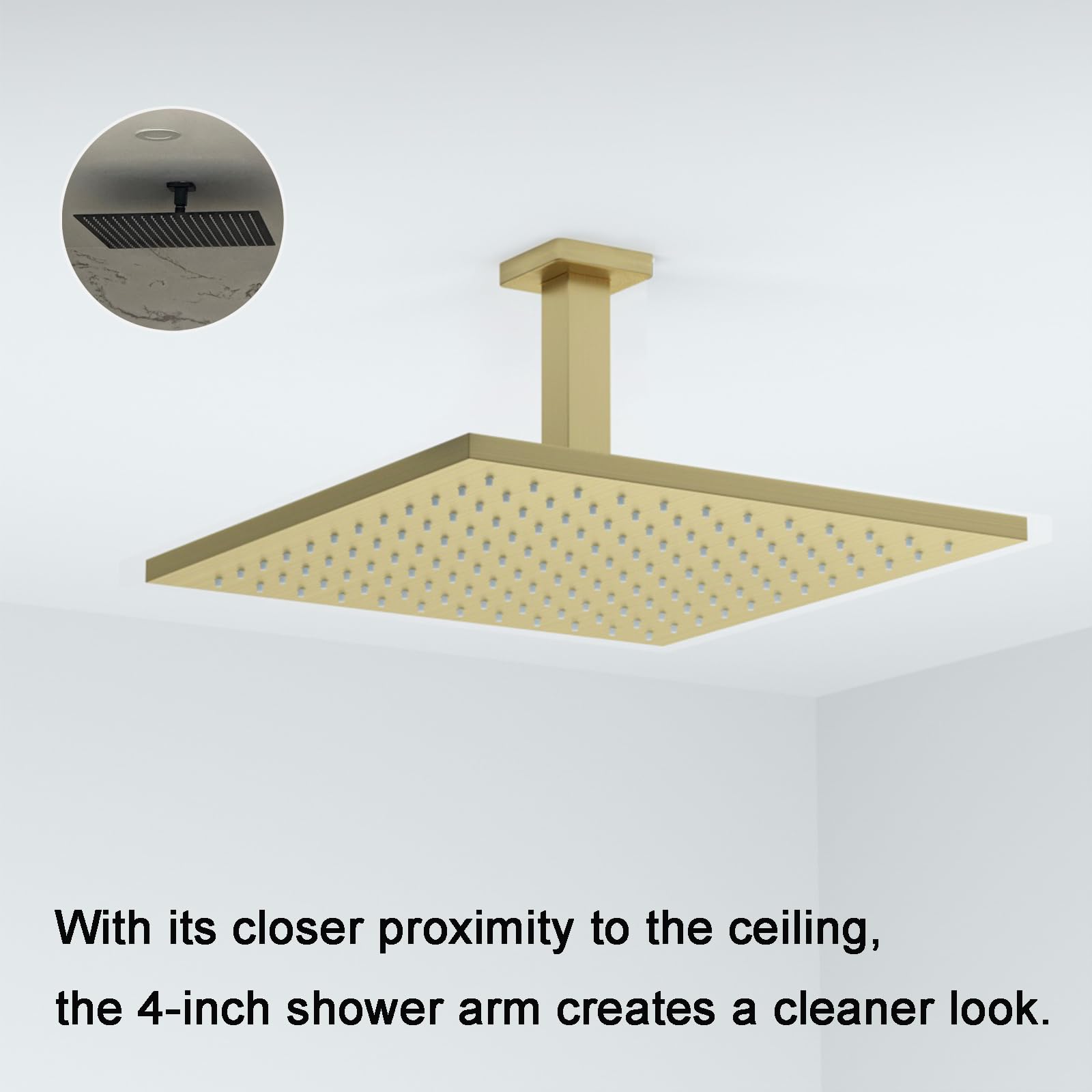 Ceiling-mount installation diagram for easy ceiling or wall mounting with KATAIS arm