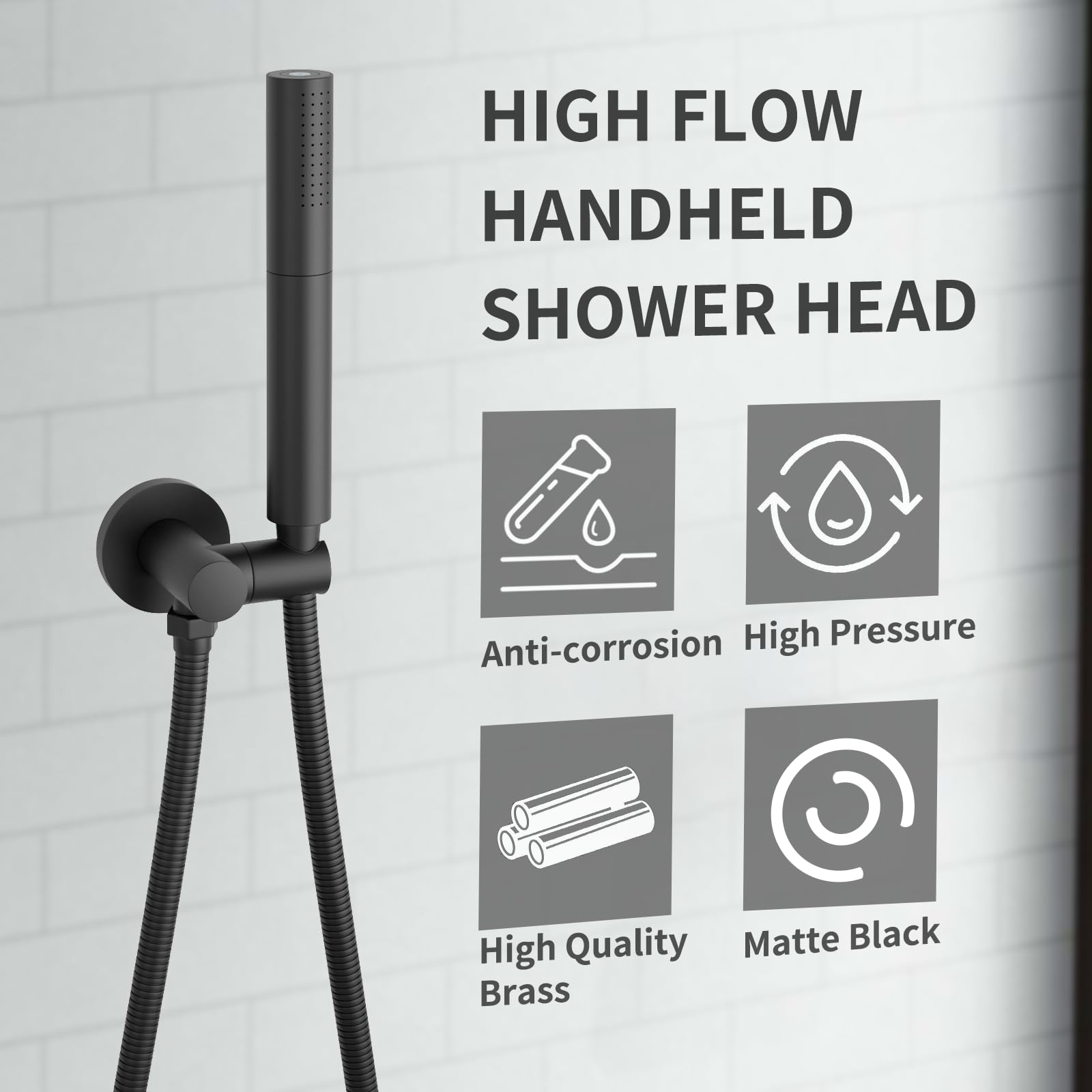 KATAIS brass shower wand with replaceable parts and easy maintenance.