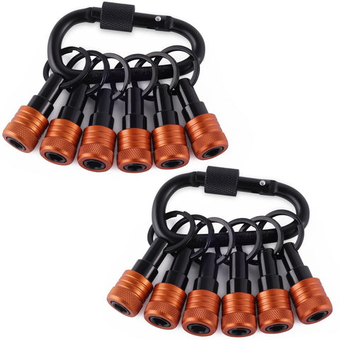 Katerk Bit Holder 12pc set shown in compact form for versatile 1/4-inch hex shank bits