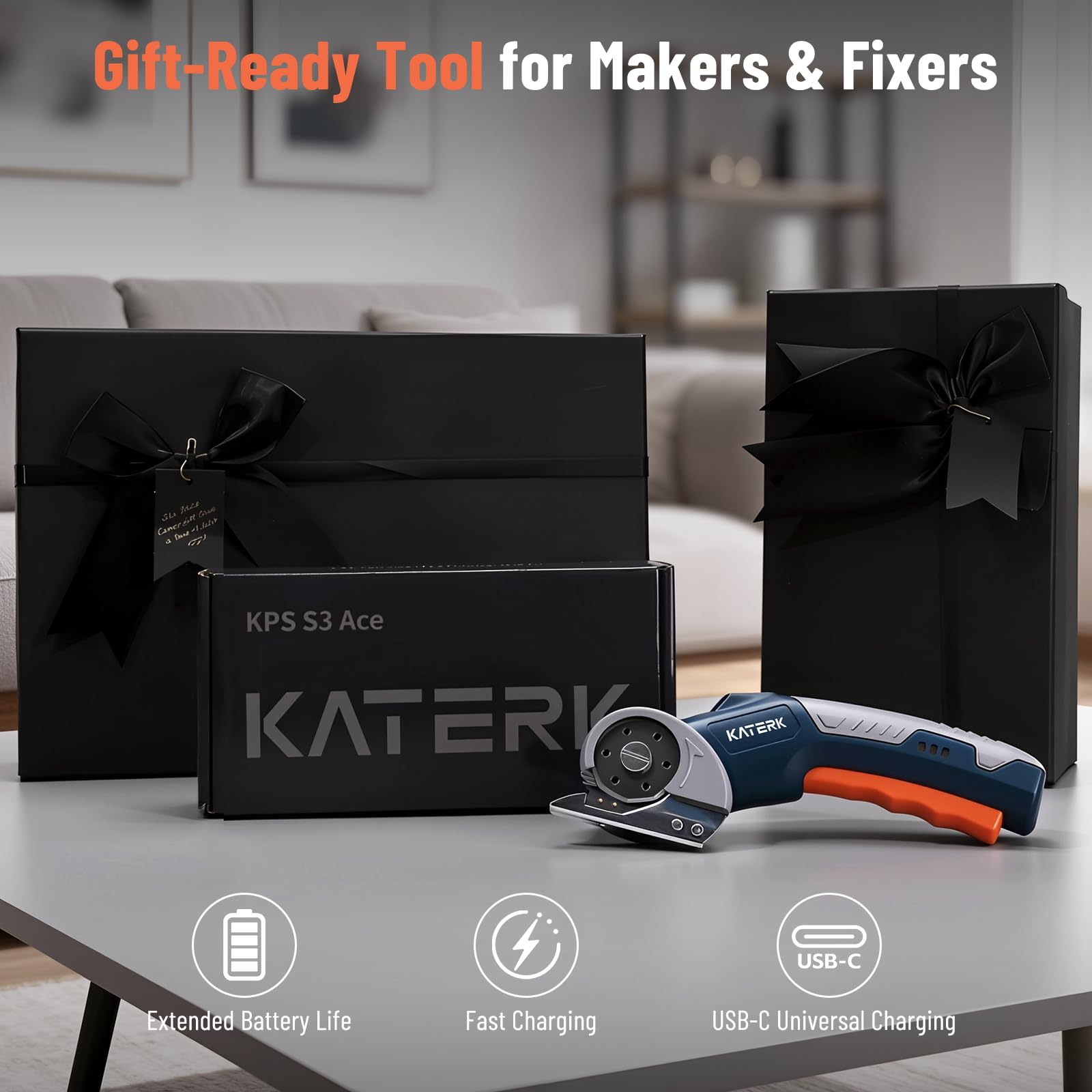 Katerk gift-ready packaging makes it a thoughtful present for crafters.