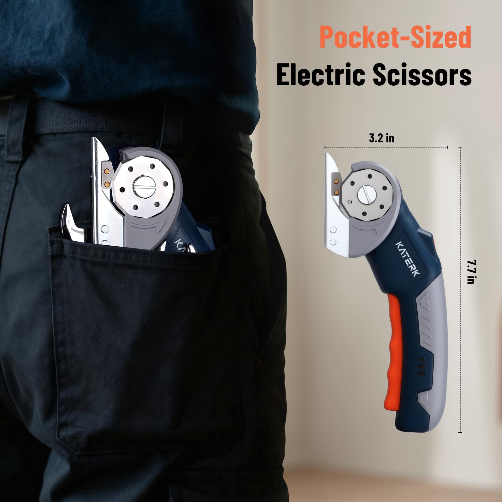 Katerk electric box cutter is a versatile multi-purpose tool for many materials.