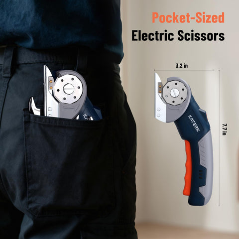 Katerk electric box cutter is a versatile multi-purpose tool for many materials.