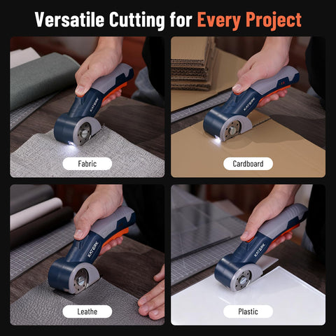 Katerk electric box cutter rechargeable and ready for on-the-go projects.