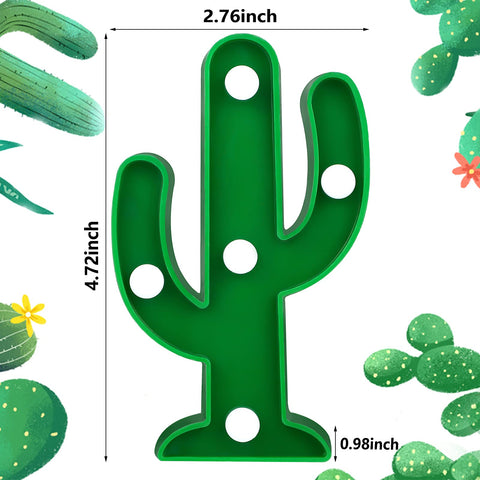 Kathfly cactus light bedroom decor provides gentle night lighting.