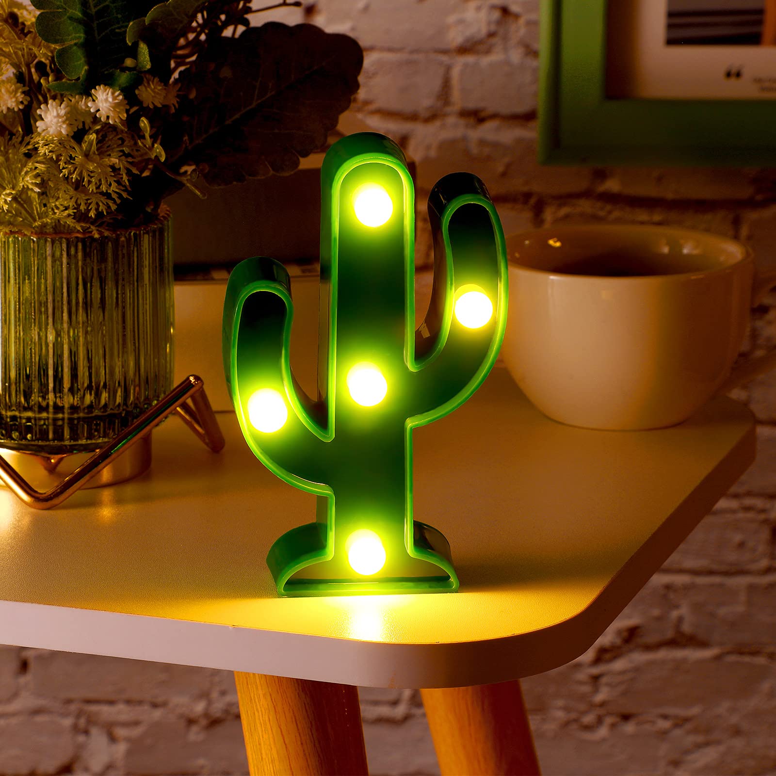 Kathfly cactus light fiesta decor enhances party atmosphere.