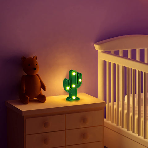 Kathfly LED cactus light wedding ornament provides soft ambiance.