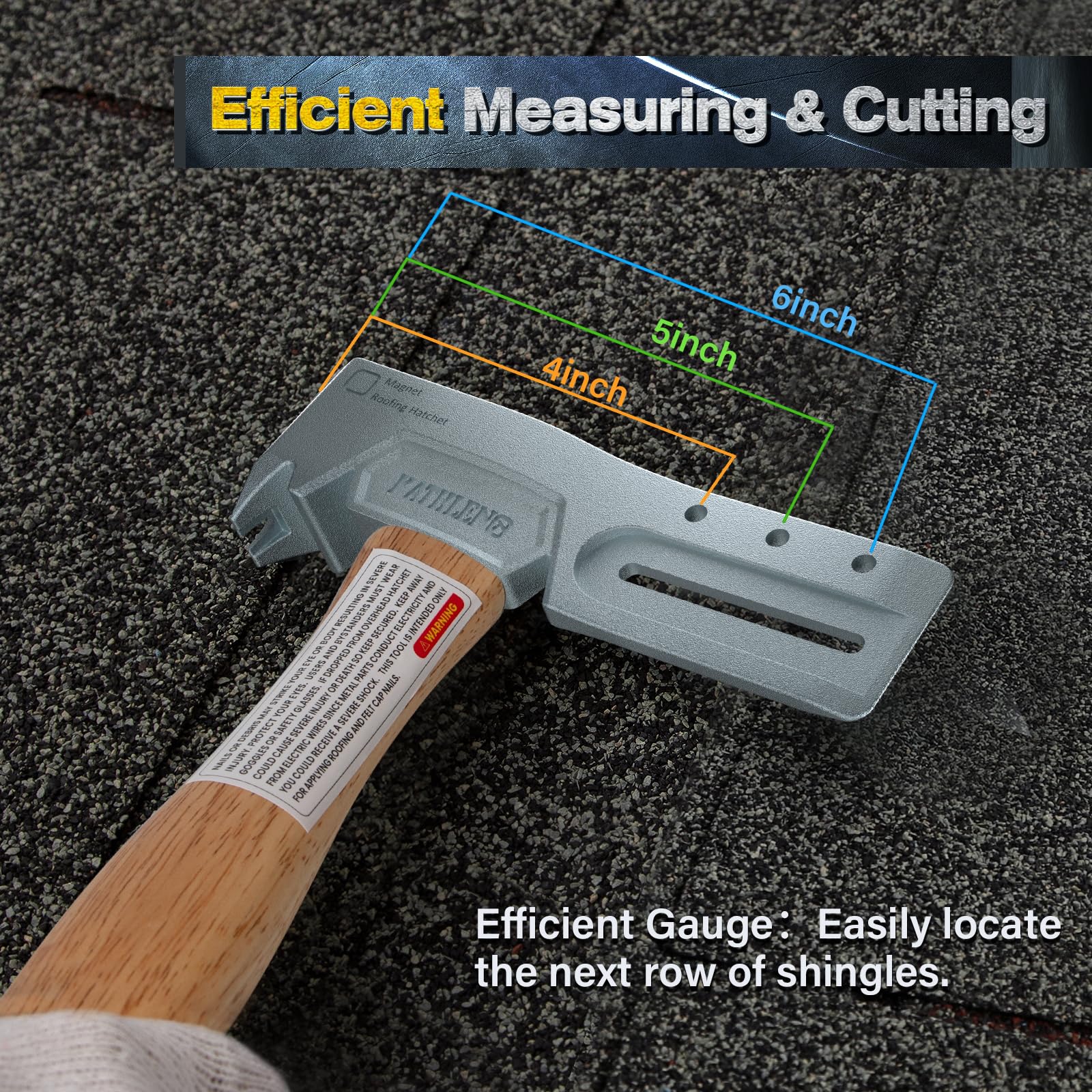 Kathleno roofing hatchet durable build resists rust on tough job sites