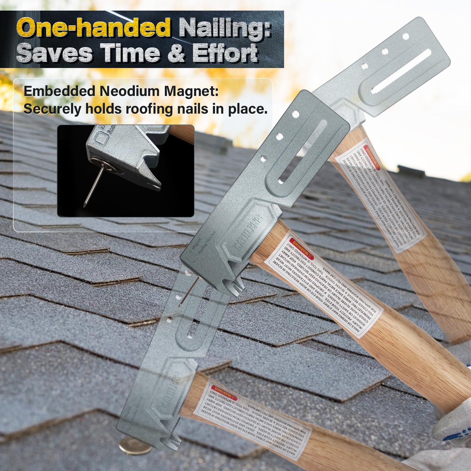 Kathleno roofing hatchet handle offers improved grip and balanced feel