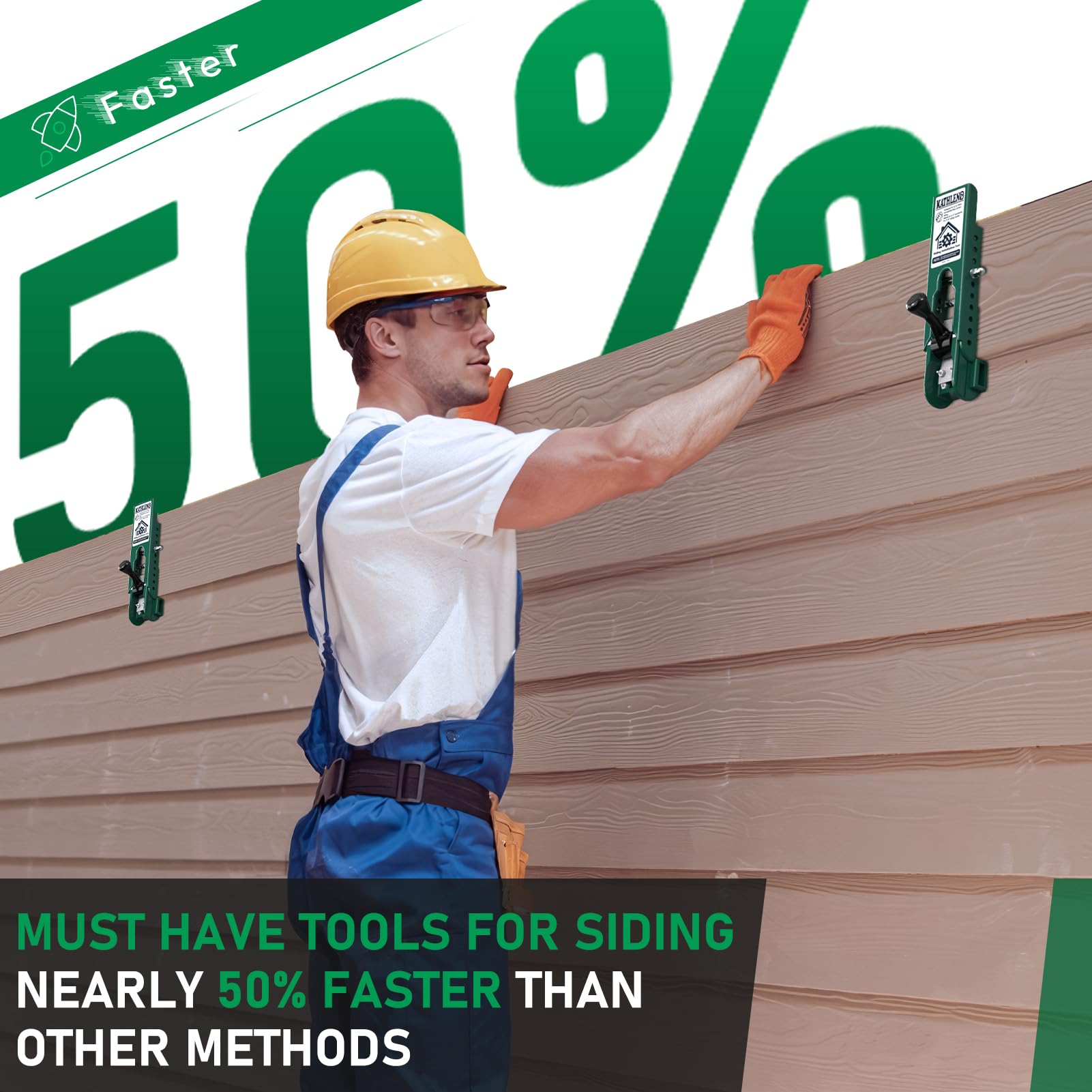 Kathleno siding tool aids fiber cement projects by maintaining consistent reveals