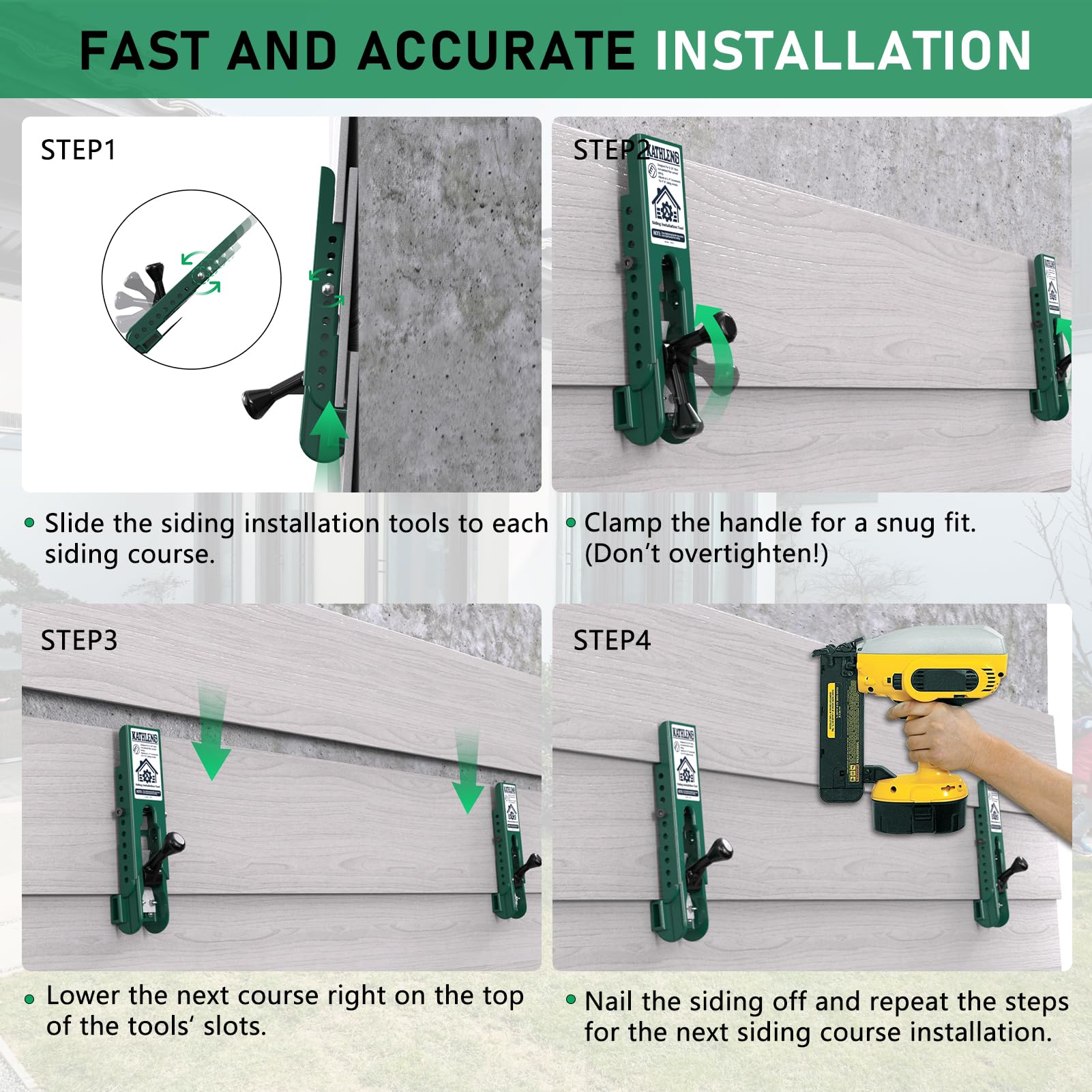 Kathleno siding tool enables one-person installation for faster projects