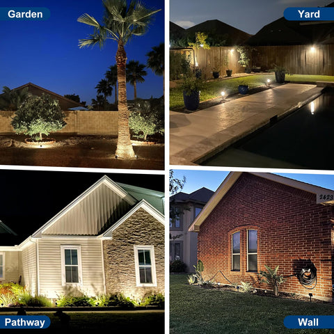Katipeal ground stake light installed along a garden path