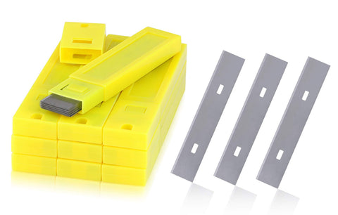 Kattool 4-Inch scraper blade with single edge for efficient scraping tasks.