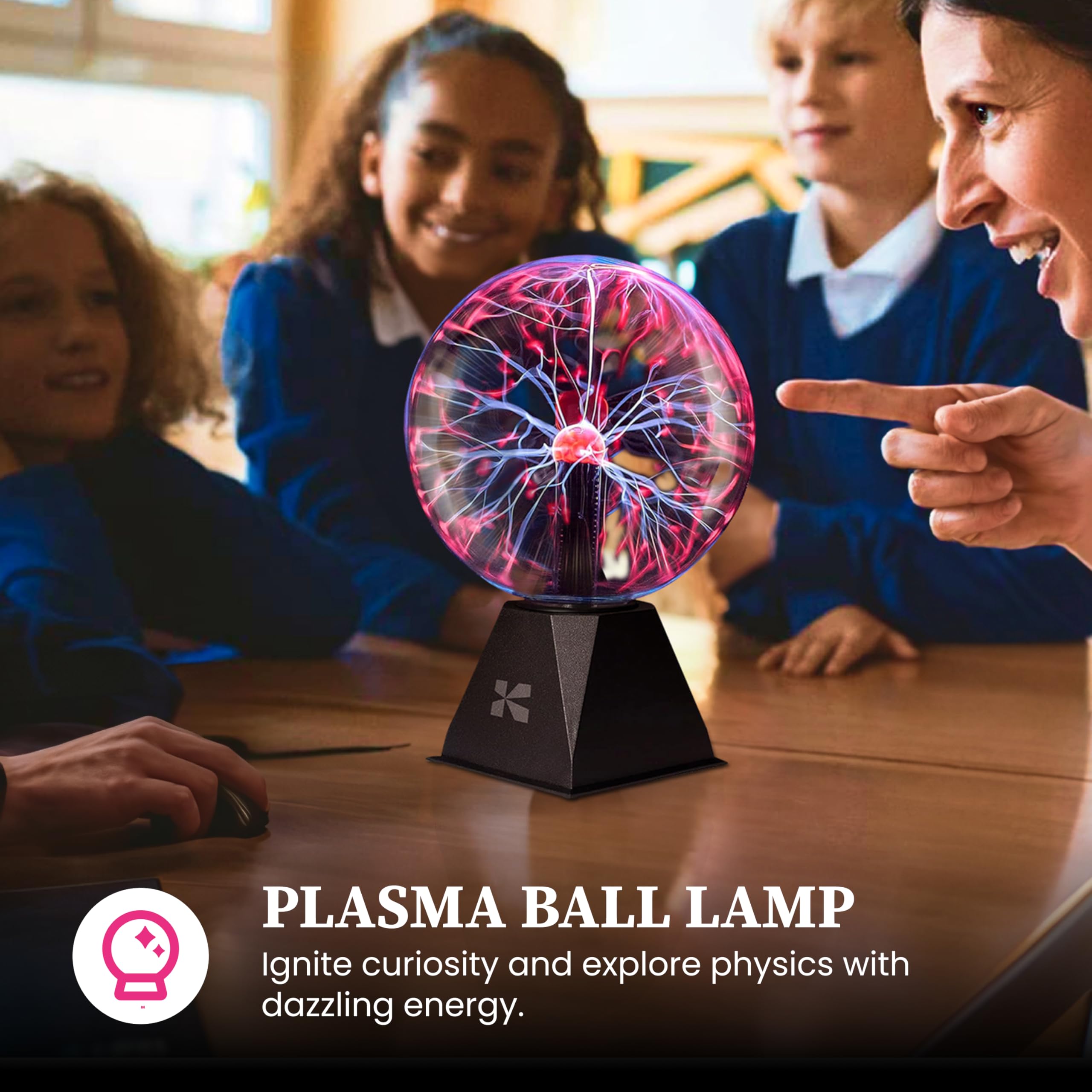 Katzco plasma ball party setup adds visual energy to the scene