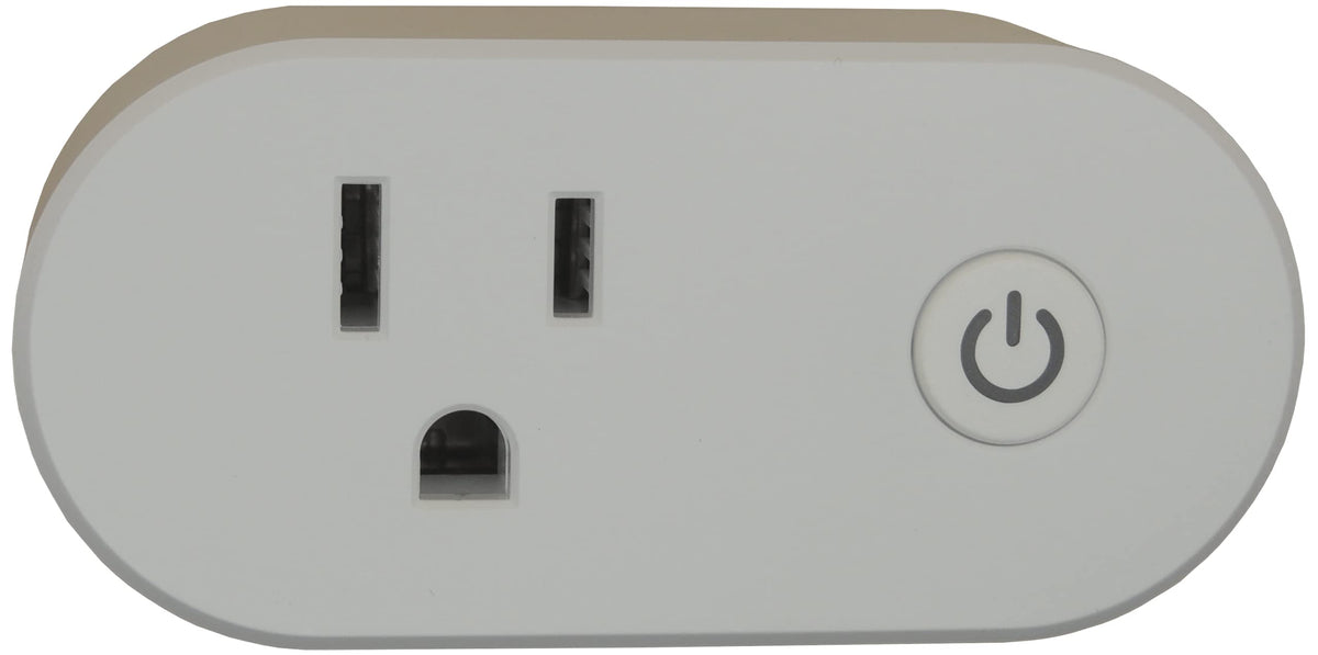 KAUF Power Monitoring Smart Plug setup showing quick install and local control.