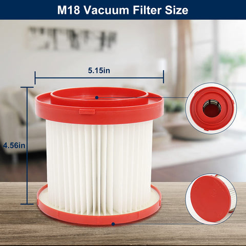 Kaulolado Milwaukee-compatible filter for 0880-20 shown in side view.