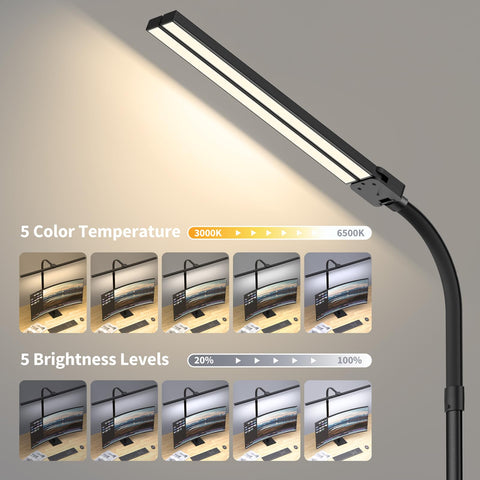 Kaulsoue Desk Lamp Architect remote control for effortless brightness and color changes