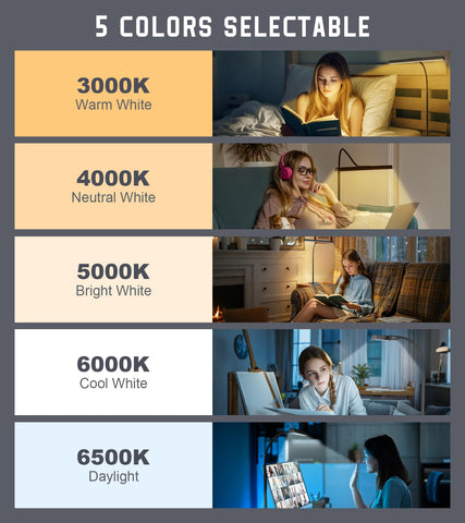 Kaulsoue eye-caring light reduces glare for comfortable reading.