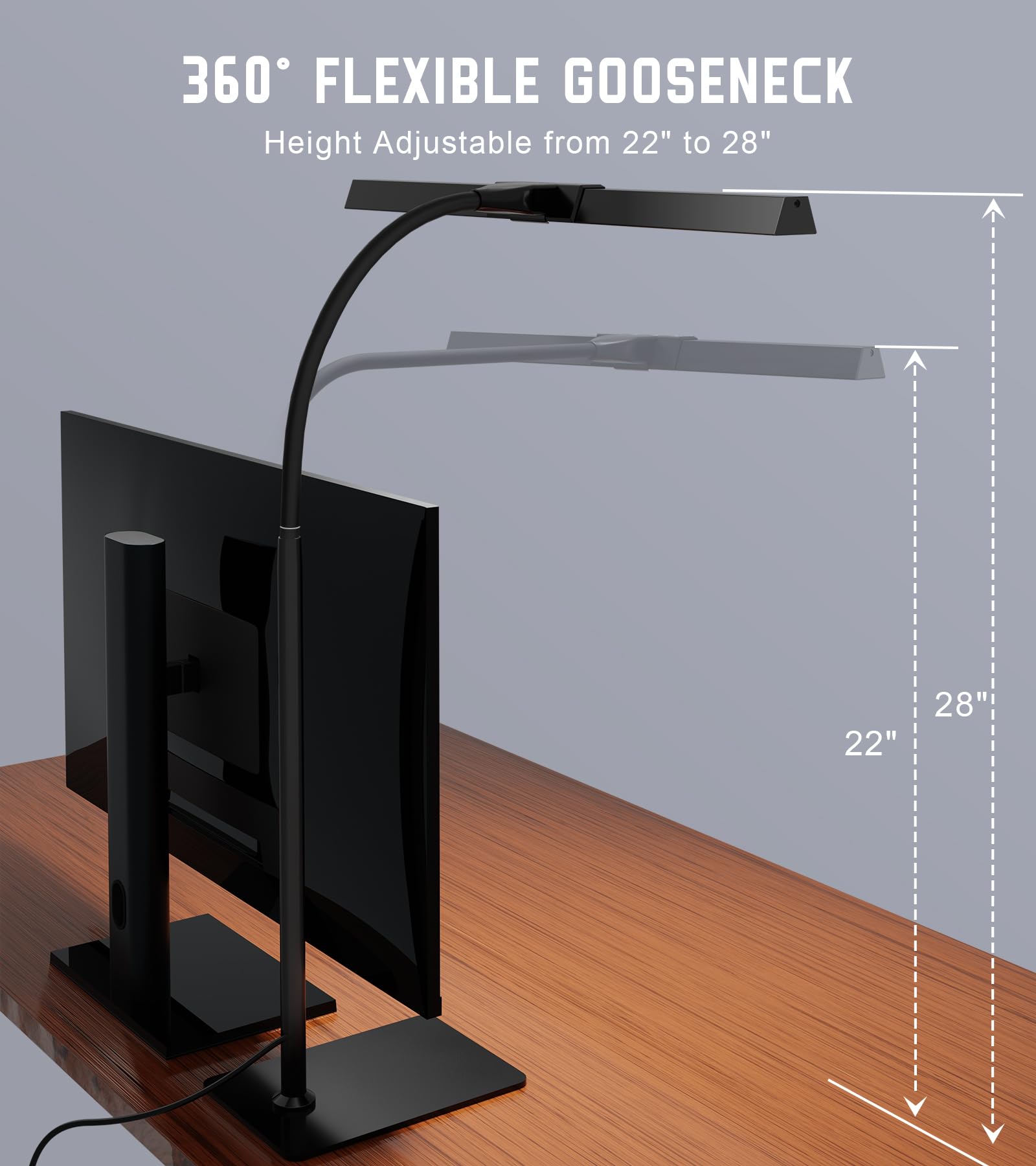 Kaulsoue lamp with USB adapter powers from USB sources like a power bank or computer.