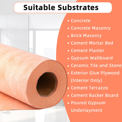 Kauwm waterproofing solution for shower walls and bathroom areas