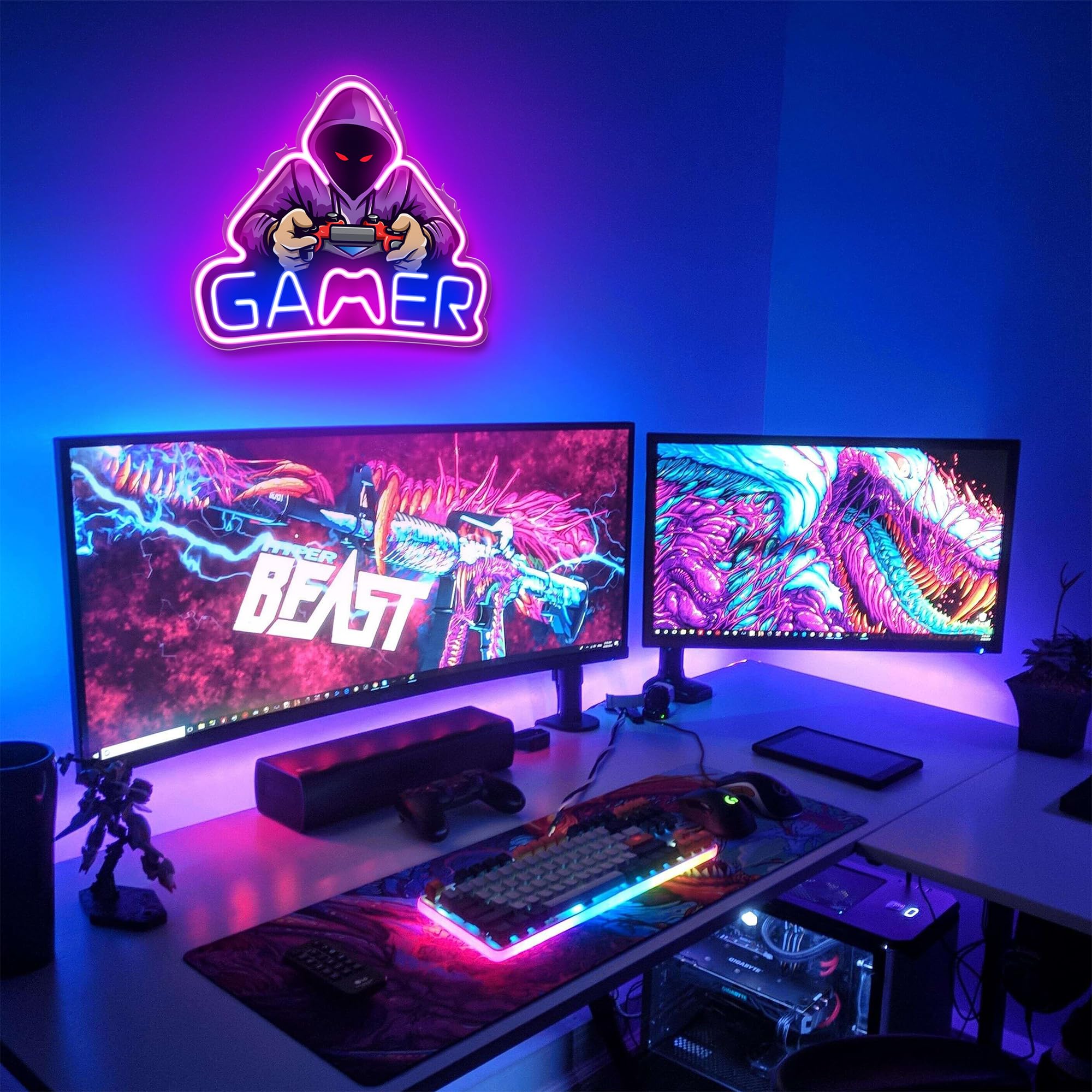 Kavaas Gamer Neon Sign gift-ready pack makes a thoughtful tech present.