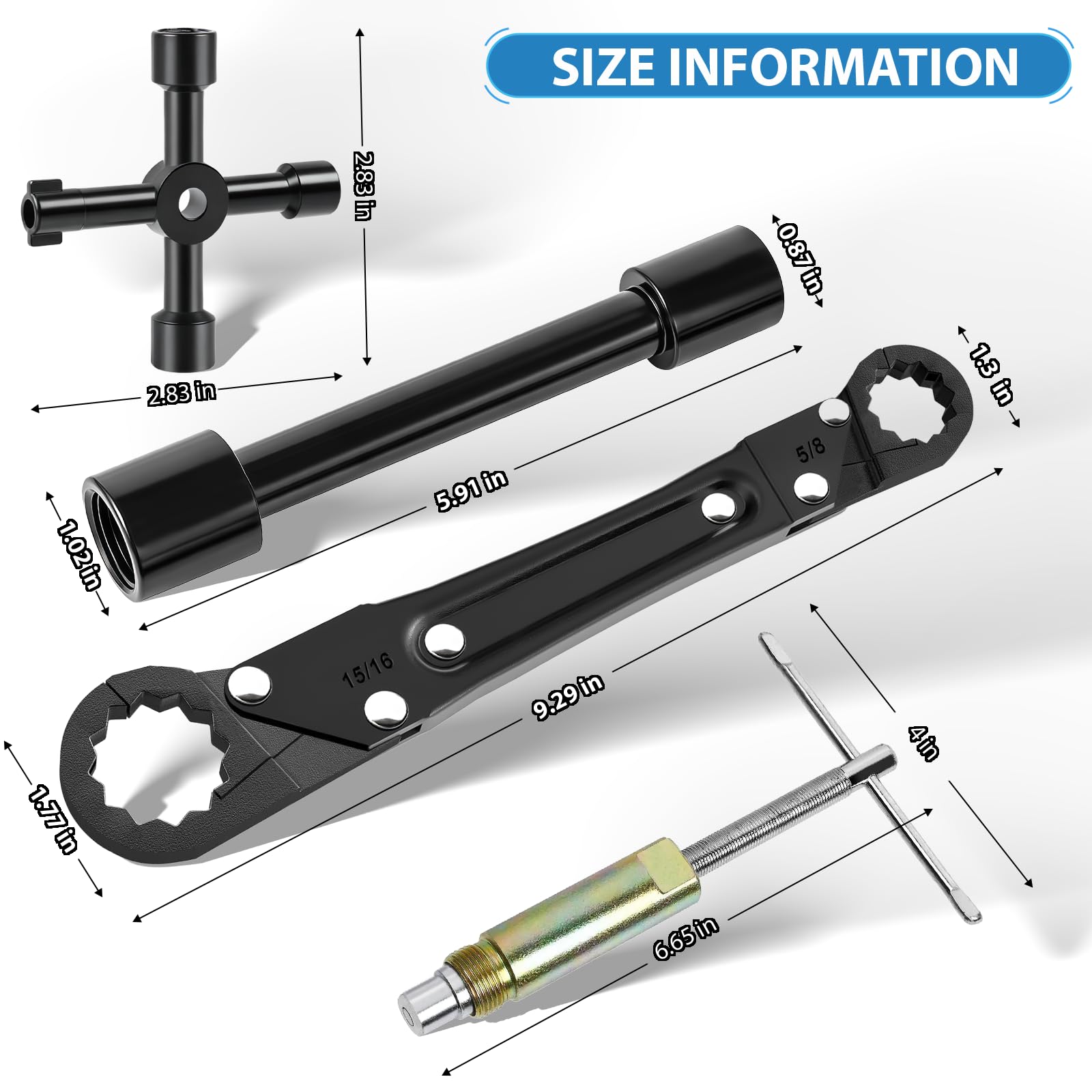 Kavedod compression sleeve puller demonstrates secure half-inch fitting.