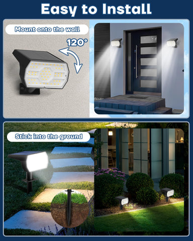 Kaxiida 56 LED dusk-to-dawn spotlight ensuring reliable outdoor lighting