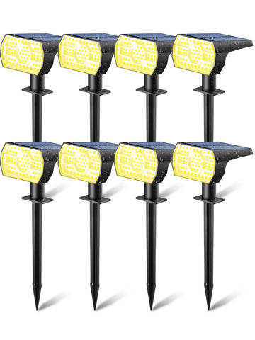 Kaxiida solar light on ground stake for easy path illumination and yard safety.