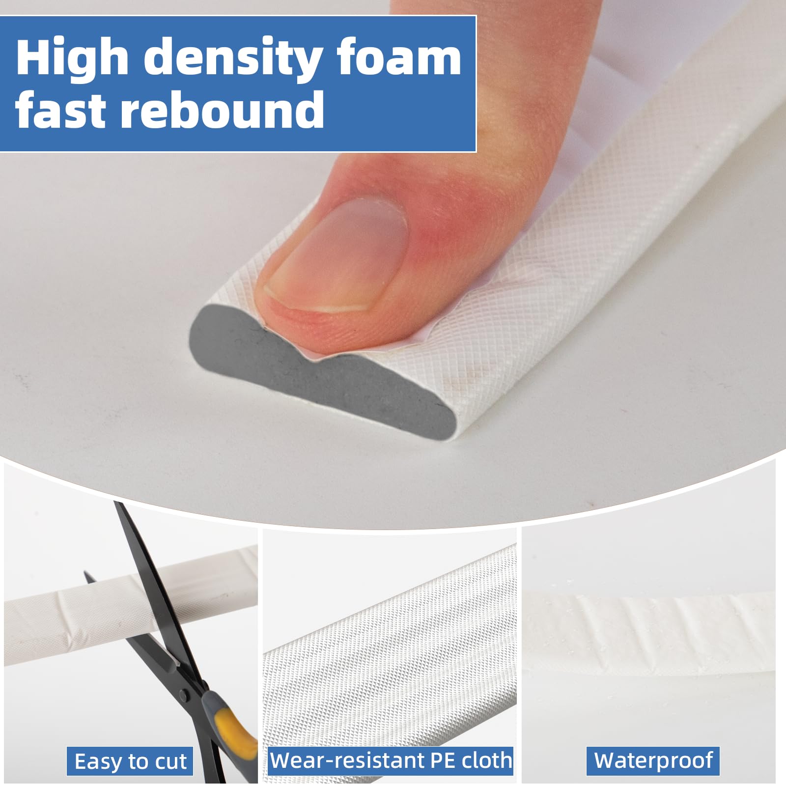 KAYLEINSTER flexible gap gasket fits doors and windows precisely.