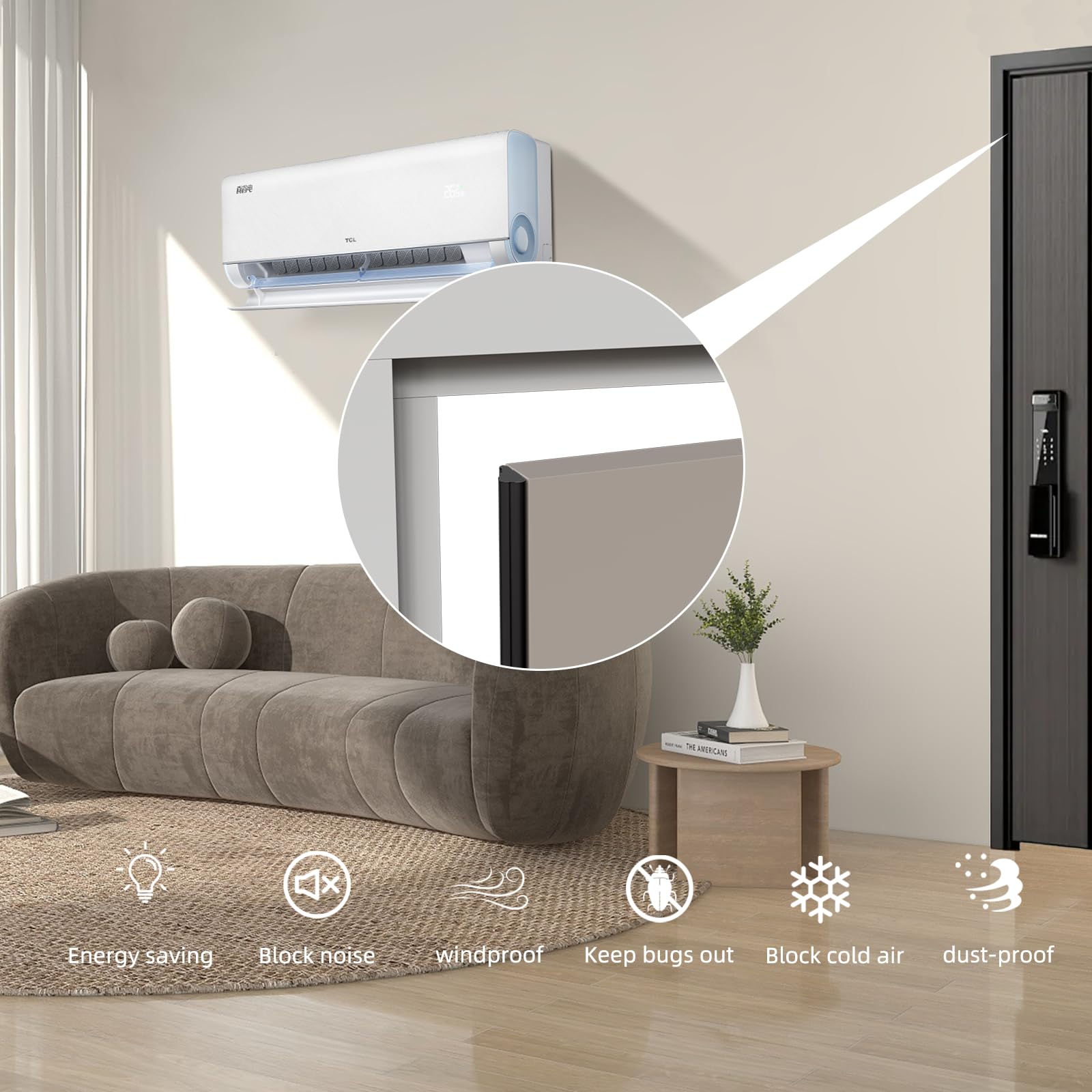 KAYLEINSTER light and dust proof seal enhances room comfort.