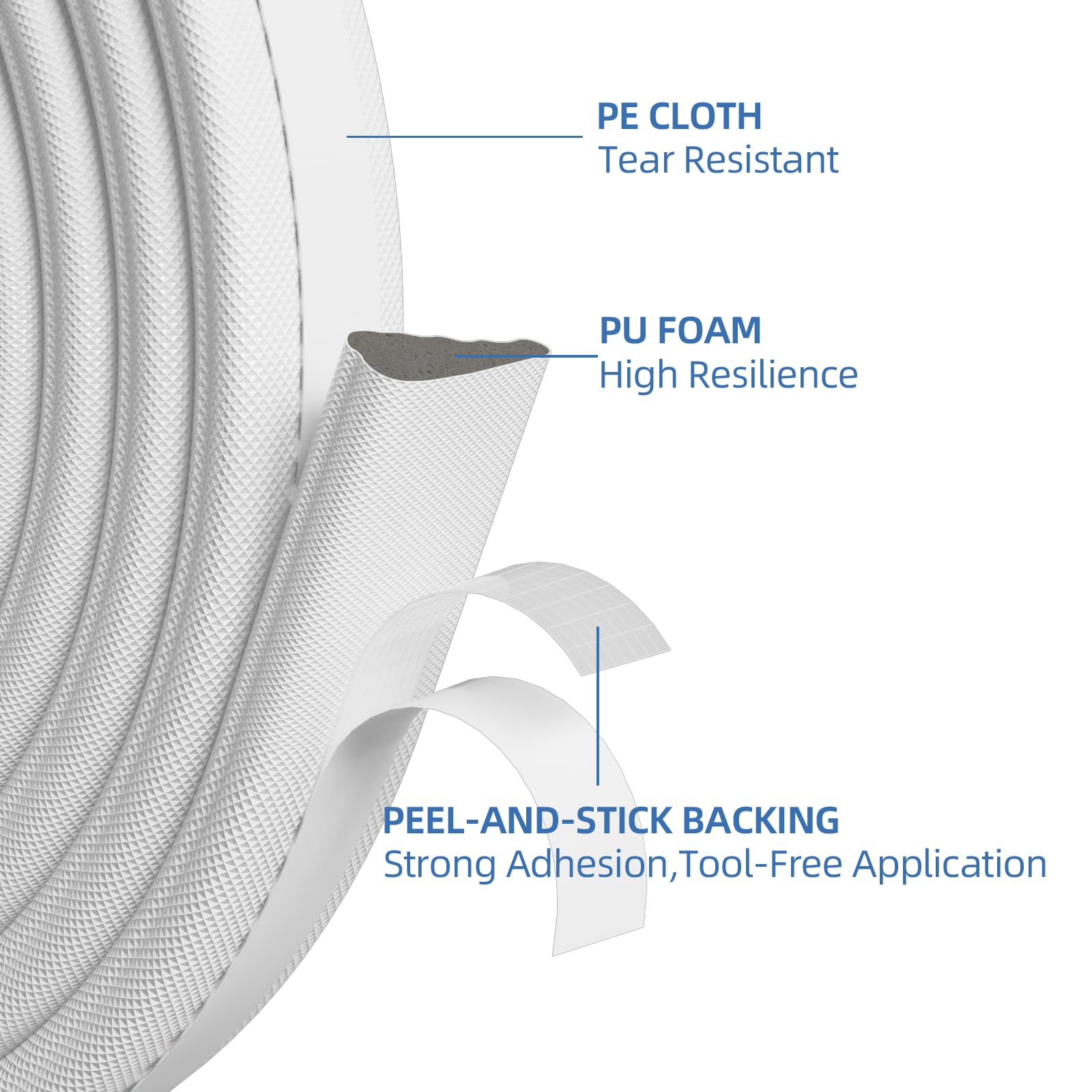 KAYLEINSTER door seal suitable for entry and sliding doors.