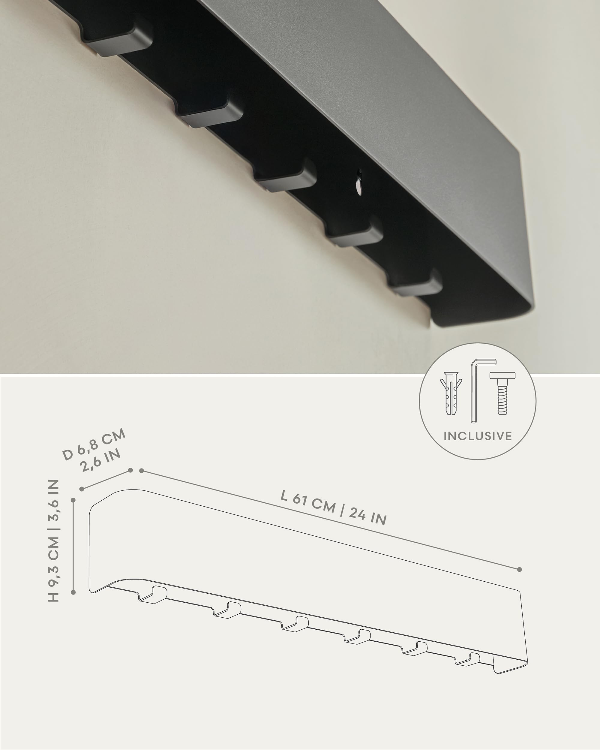 Kazai Tone entryway design adds modern style and organization.