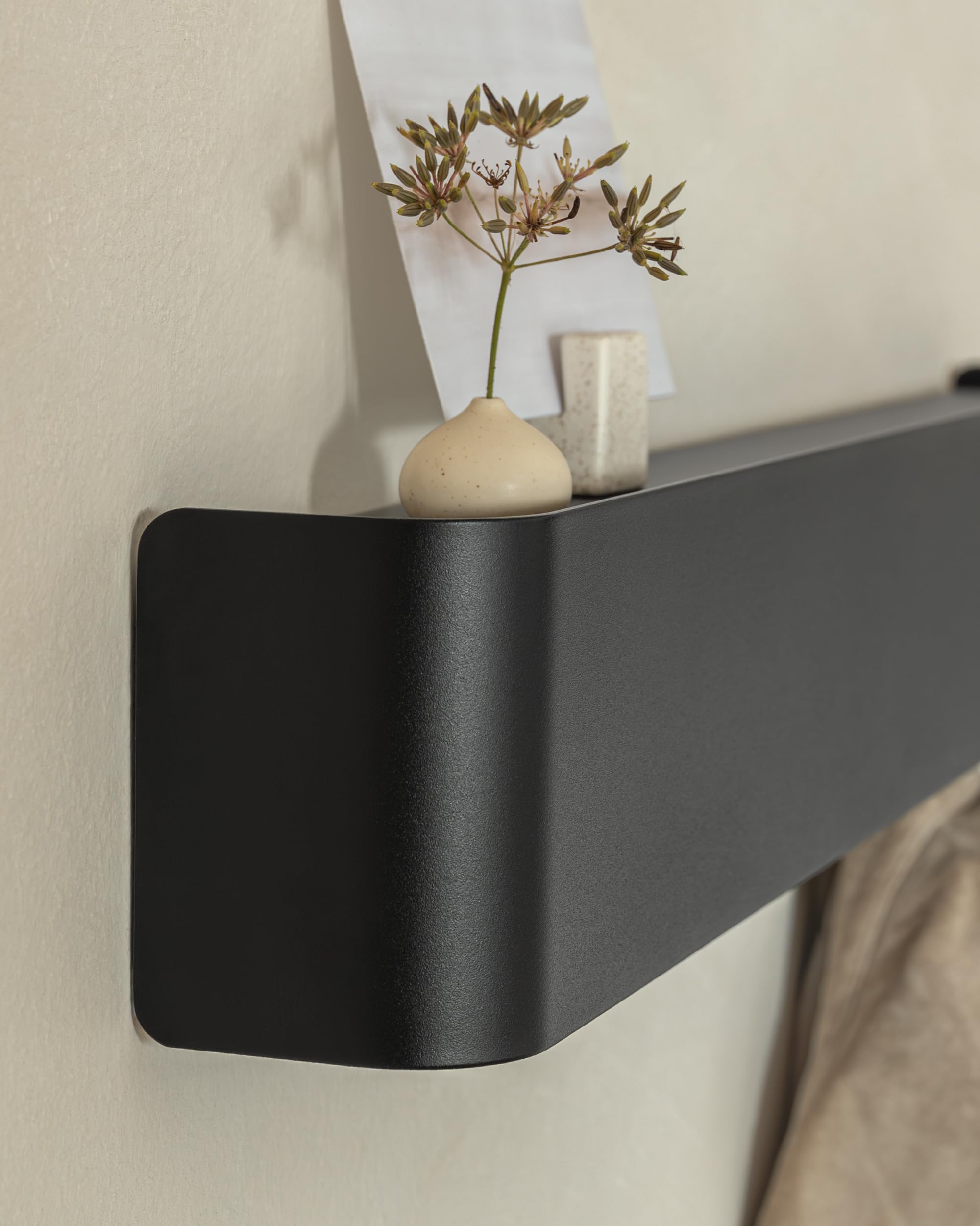 Secure wall-mount hardware included for Kazai Tone coat rack.
