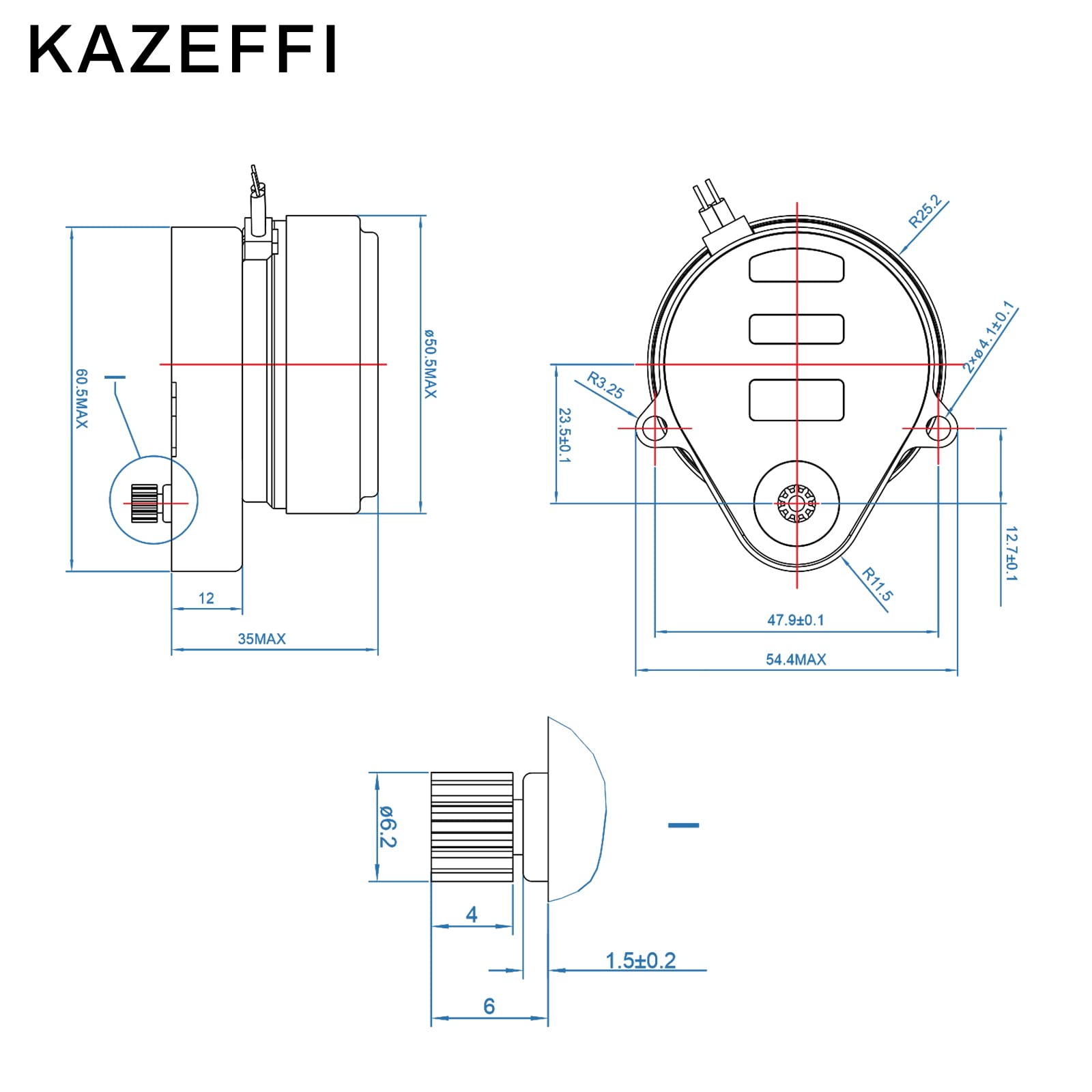 KAZEFFI motor built for 100k cycles of reliable service