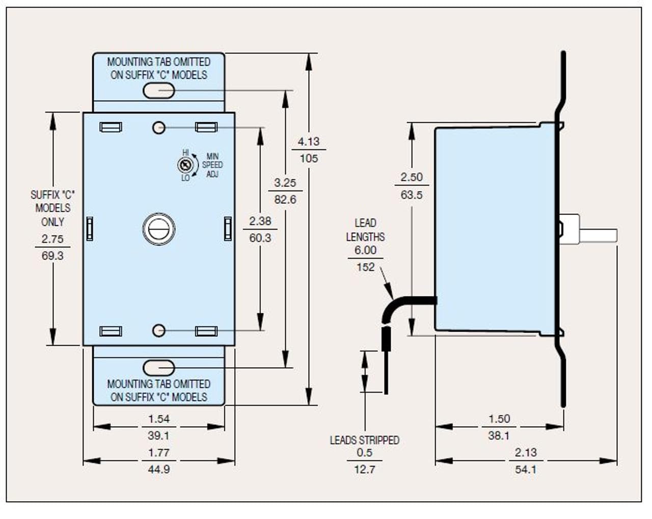 KB Electronics 8811007 installation view illustrating safe wiring and direct-drive cooling setup